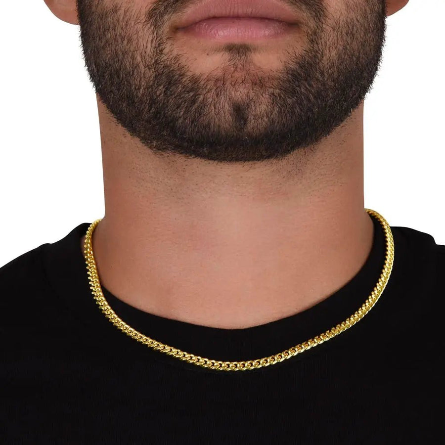 Cuban Link guldbelagt modelbillede