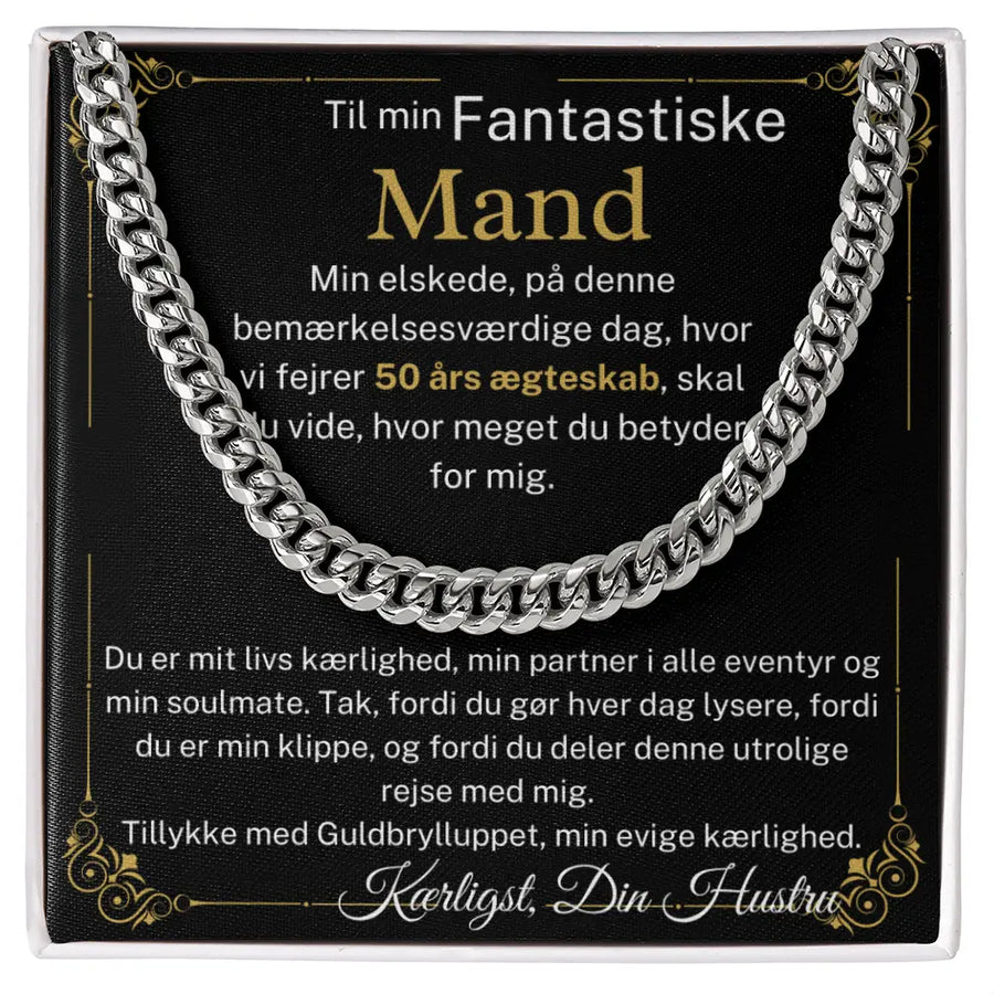 Halskæde til mand – en personlig gave til guldbryllup