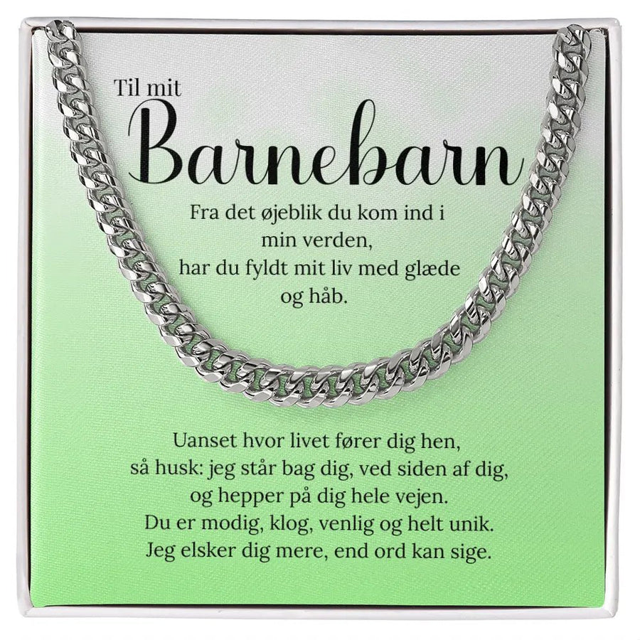 Hvidguld-belagt gave til barnebarn – kærlig og personlig hilsen fra bedsteforælder