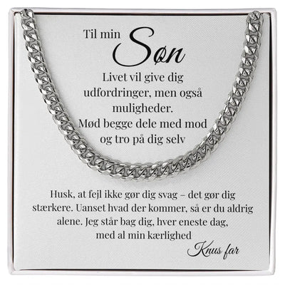Cuban Link halskæde i rustfri stål til søn – et modgivende og betydningsfuldt symbol fra far