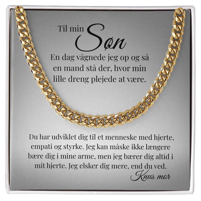 Cuban Link halskæde i guld til søn fra mor eller far – en rørende gave med mening