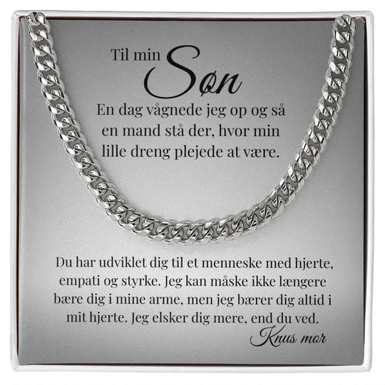 Cuban Link halskæde i sølv til søn fra mor eller far – et symbol på kærlighed og styrke