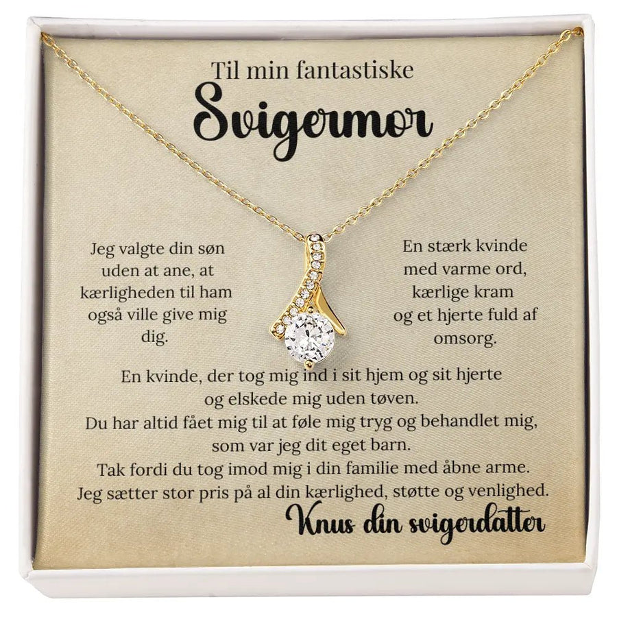 Eksklusiv halskæde gaveidé til hende, svigermor fra svigerdatter