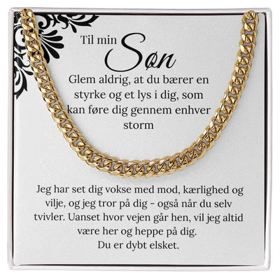 Elegant Cuban Link halskæde til Søn– et symbol på styrke, stil og betydning