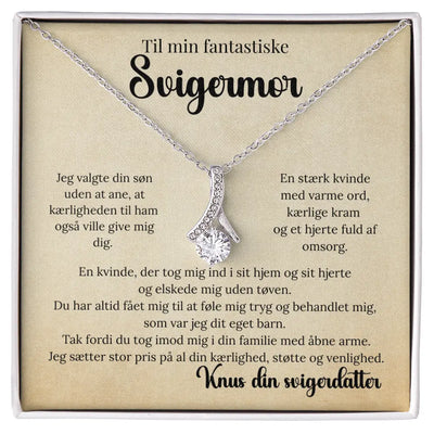 Elegant smykke gave til svigermor fra svigerdatter med cubic zirconia