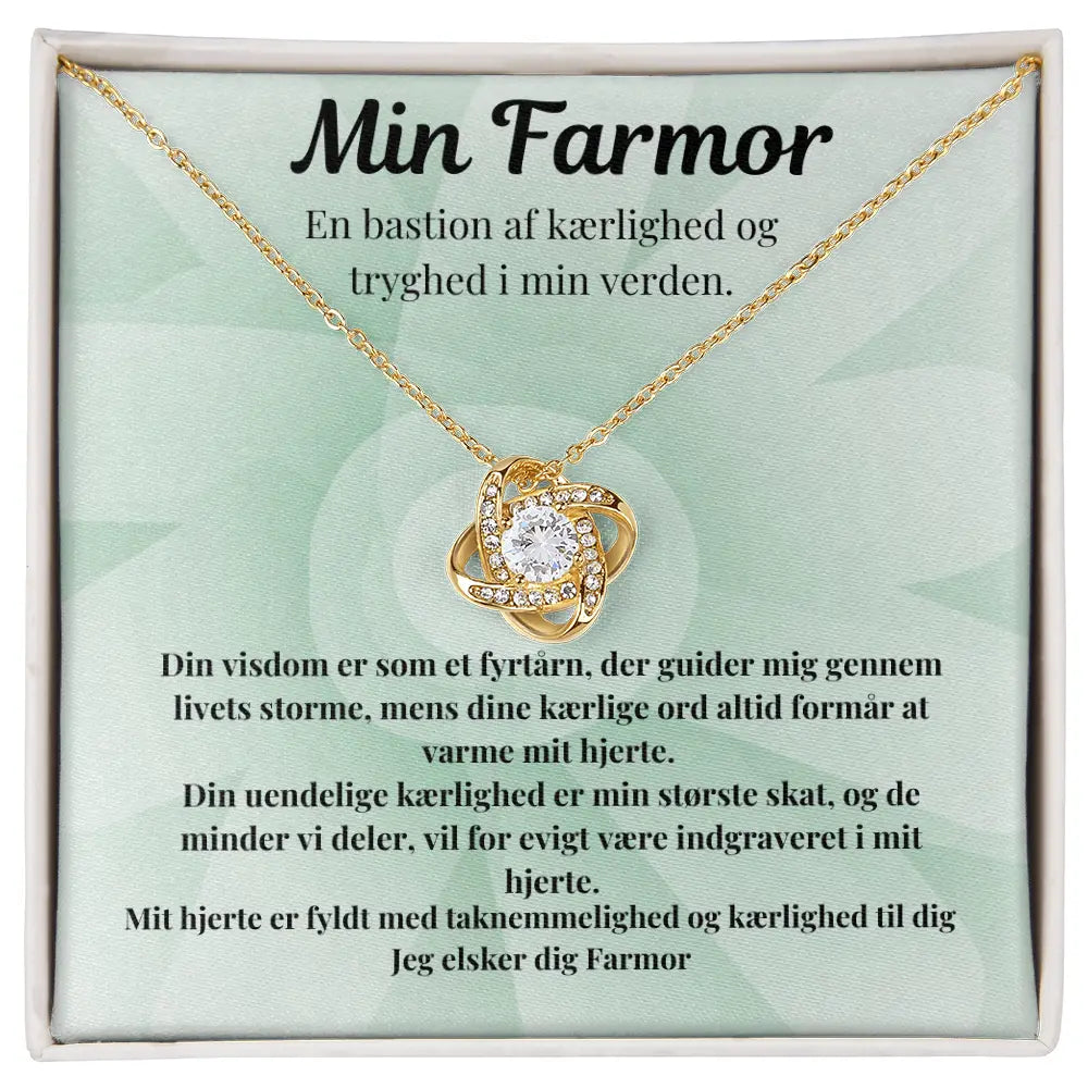 Love knot guld, til farmor