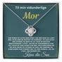 Gave til mor fra søn, Rustfri stål halskæde love knot #afsender_s-n
