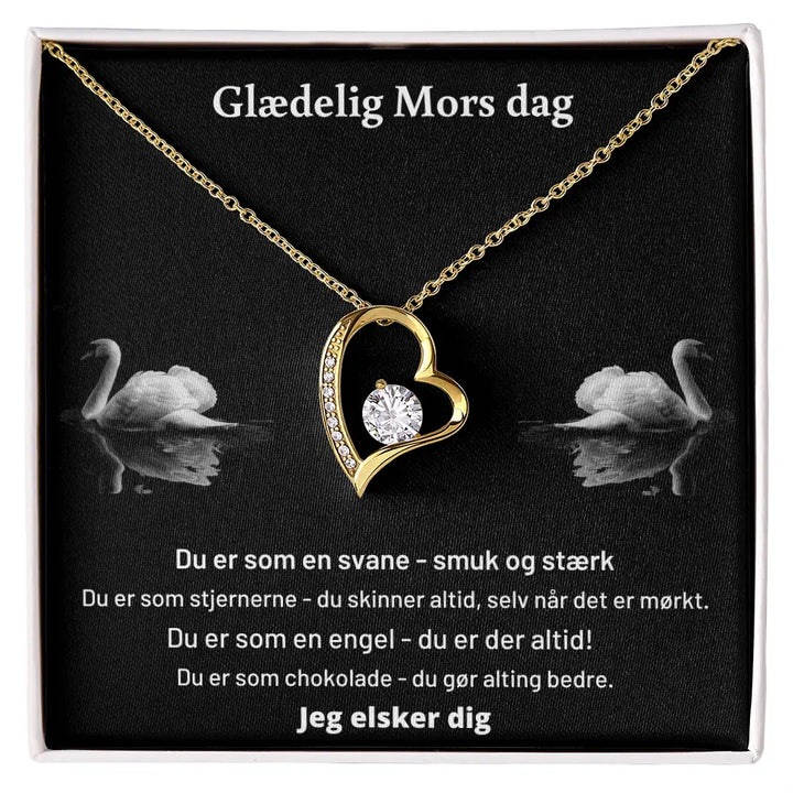 Gave til mors dag, guldbelagt halskæde. Fra datter eller søn
