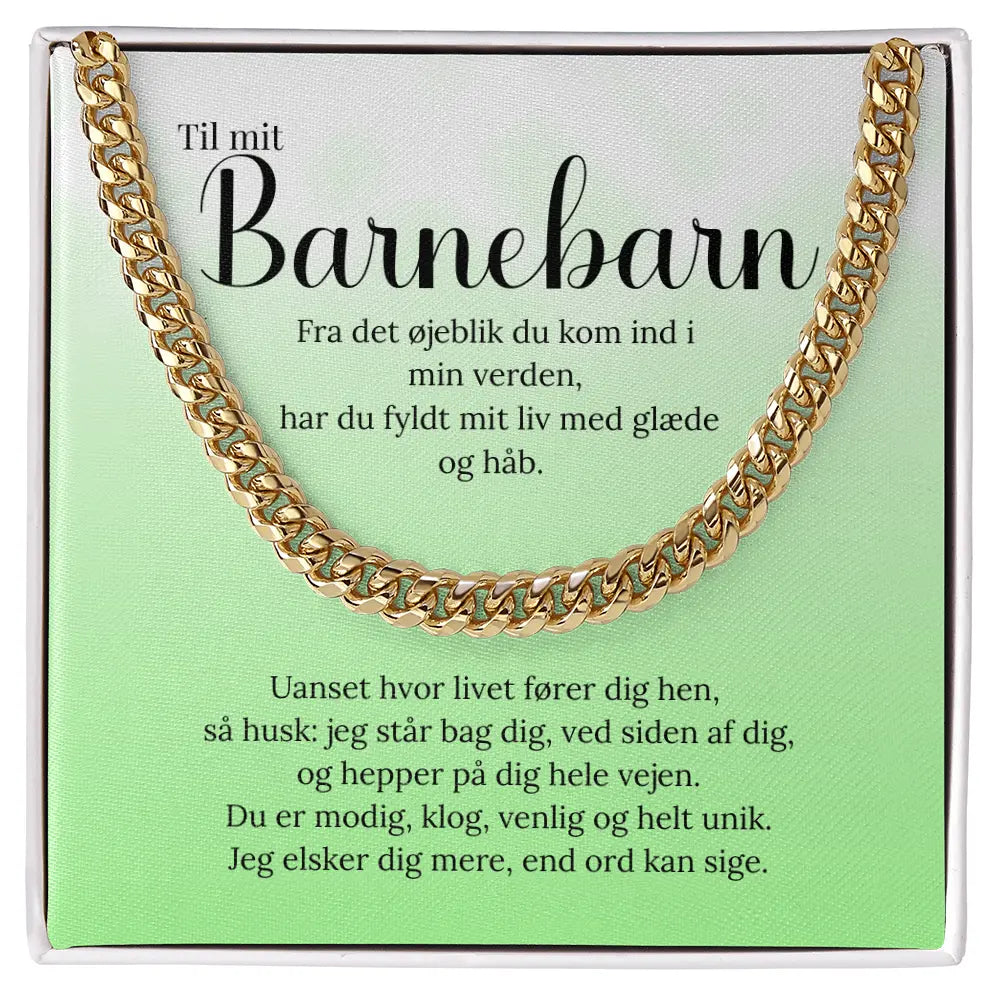 Guld-belagt kæde til barnebarn – rørende og unik gave fra bedsteforælder