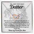 Halskæde i rustfri stål med sammenflettet vedhæng  personlig gave til datter #afsender_mor