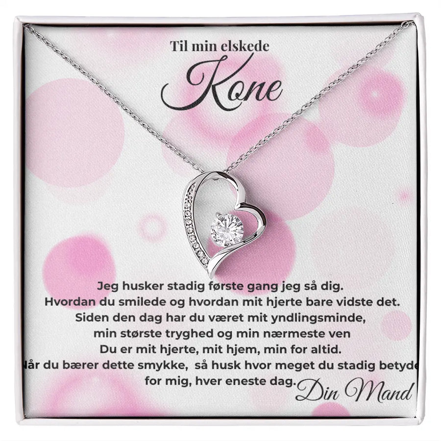 Hjerte halskæde i sølv til kone – en kærlig gave med dyb betydning