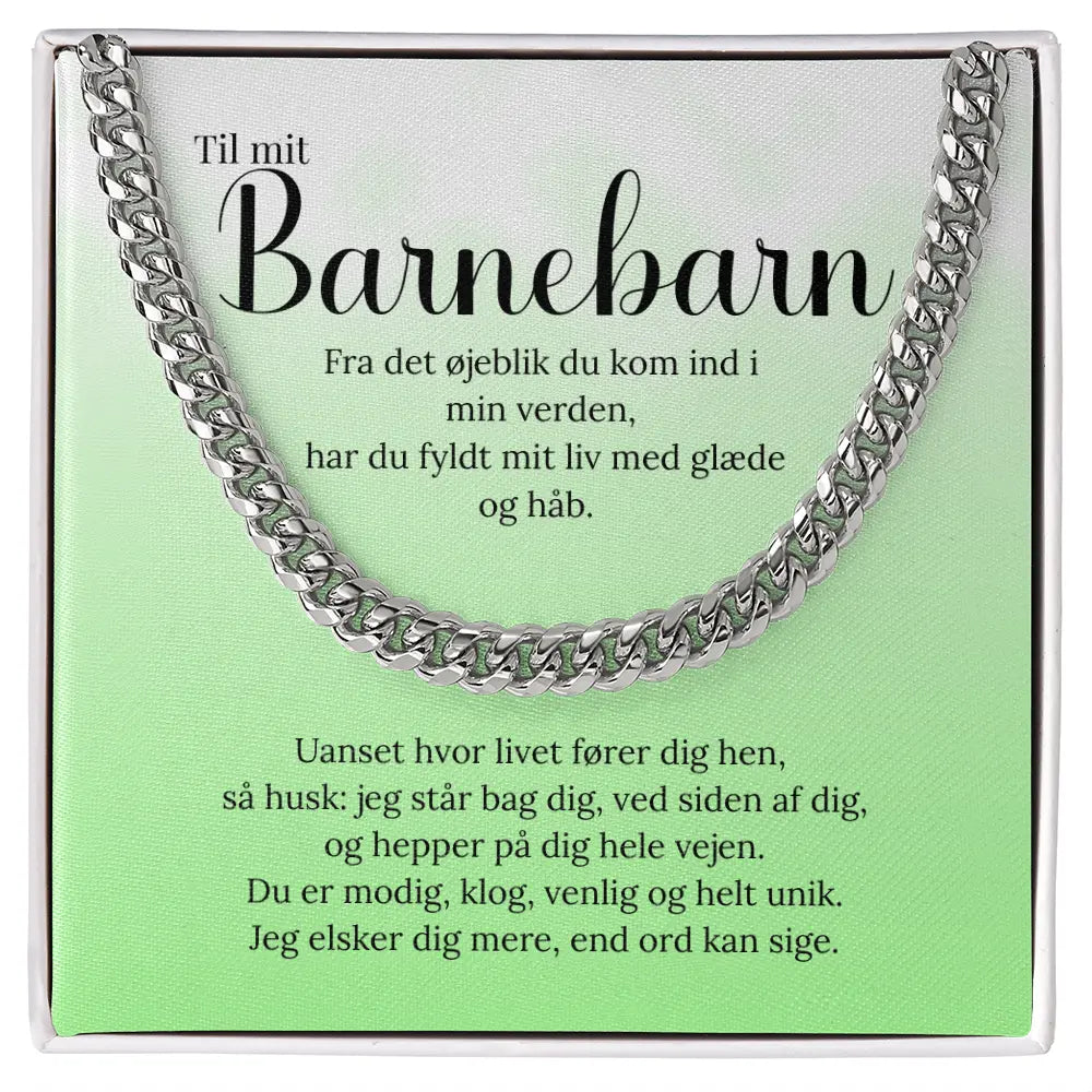 Hvidguld-belagt gave til barnebarn – kærlig og personlig hilsen fra bedsteforælder