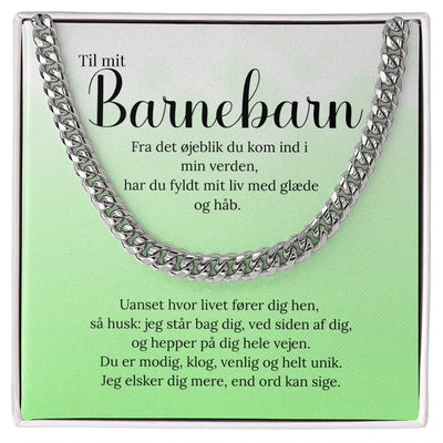 Hvidguld-belagt gave til barnebarn – kærlig og personlig hilsen fra bedsteforælder