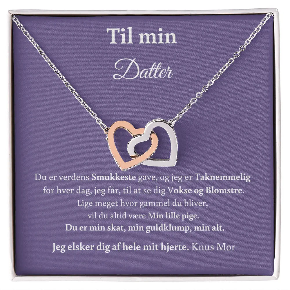 Personlig gave til datter - Mor - datter smykke der symbolisere jeres unikke bånd