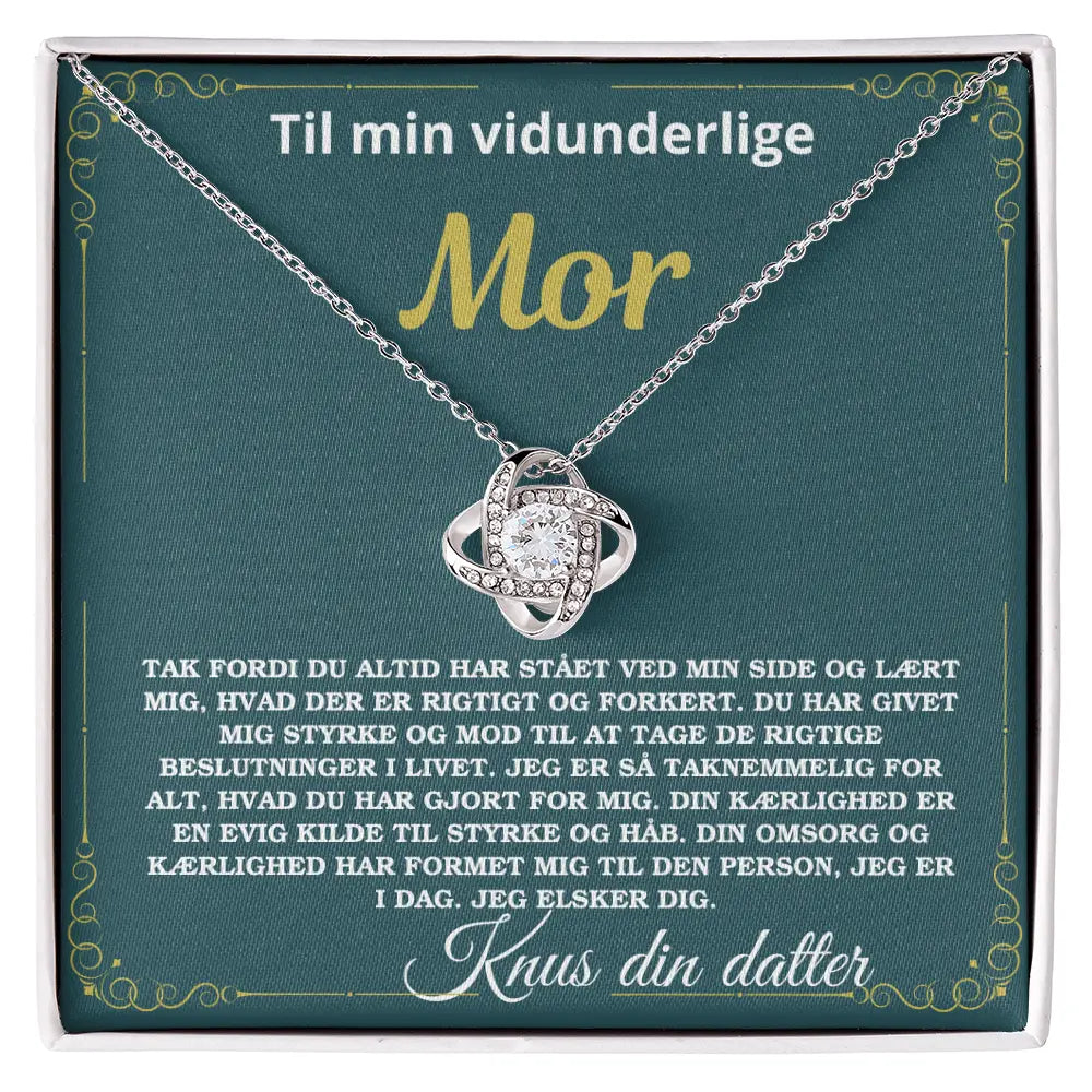 Mors dag halskæde i rustfri stål. Unik personlig gave