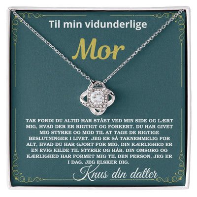 Mors dag halskæde i rustfri stål. Unik personlig gave