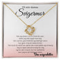 Elegant gave til svigermor fra svigerdatter – Love Knot halskæde i guld