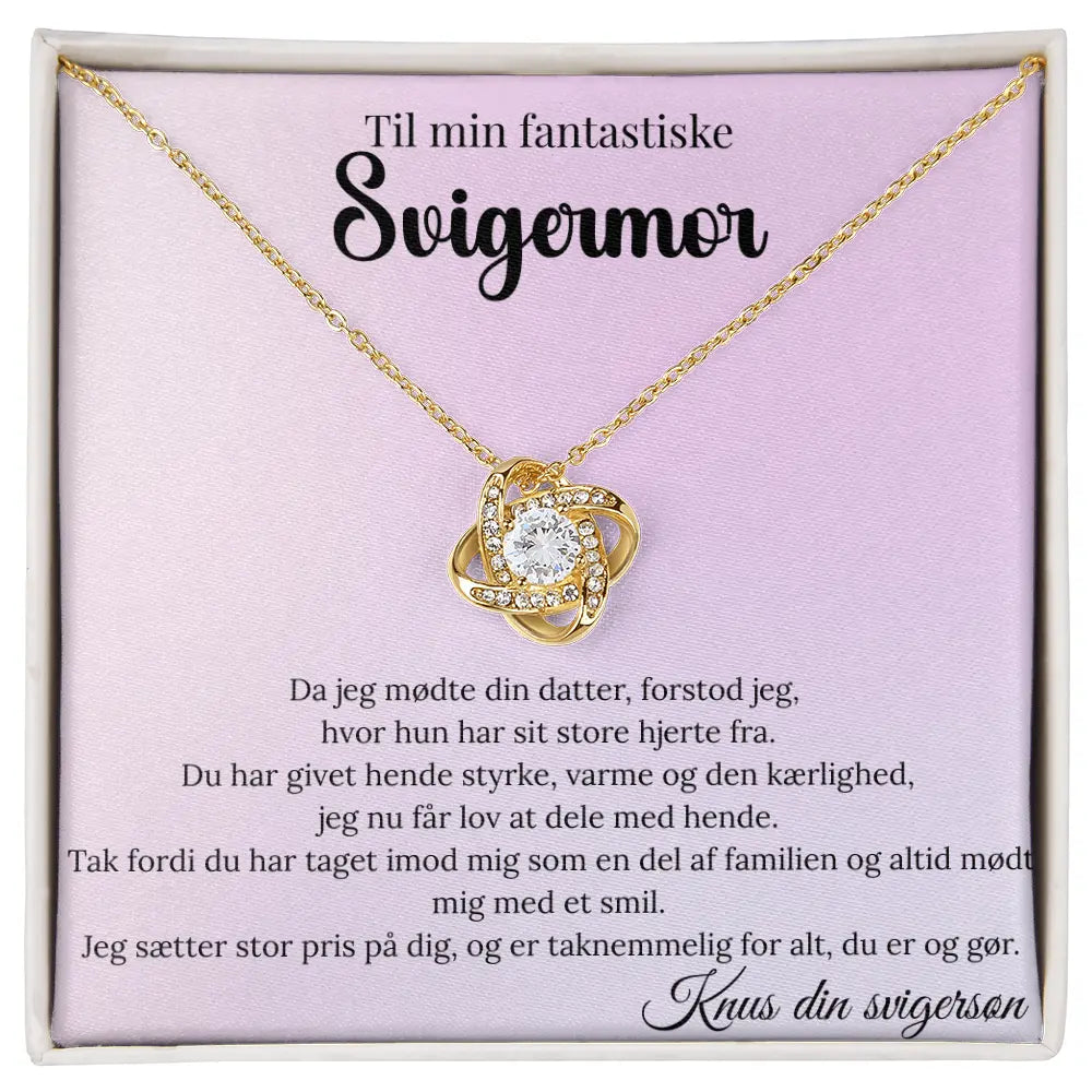 elegant gave til svigermor fra svigersøn, personligt smykke med cubic zirconia, Guldbelagt