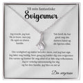 Elegant gave til svigermor fra svigersøn med cubic zirconia vedhæng
