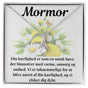 Elegant halskæde med personligt kort - Hjertevarmende gave til mormor