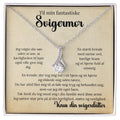 Elegant smykke gave til svigermor fra svigerdatter med cubic zirconia