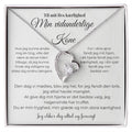 Forever Love halskæde i 14 karat hvidguldbelægning med cubic zirconia – romantisk gave til kone