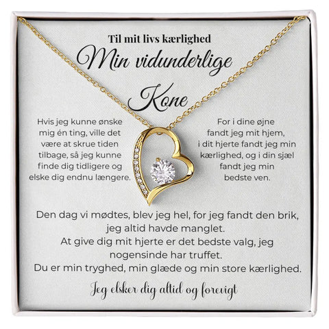 Gave til kone fra mand – Halskæde & evig kærlighed