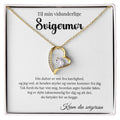 Forever Love halskæde i guld – gave fra svigersøn til svigermor