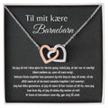 Gave til barnebarn - halskæde i rustfri stål, fra bedstemor, farmor, mormor