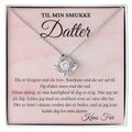 Gave til datter fra far, love knot halskæde i sølv #afsender_far
