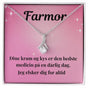 Halskæde med personligt kort - Perfekt gave til farmor
