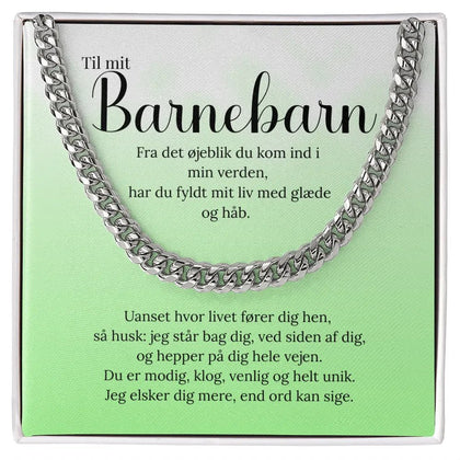 Hvidguld-belagt gave til barnebarn – kærlig og personlig hilsen fra bedsteforælder