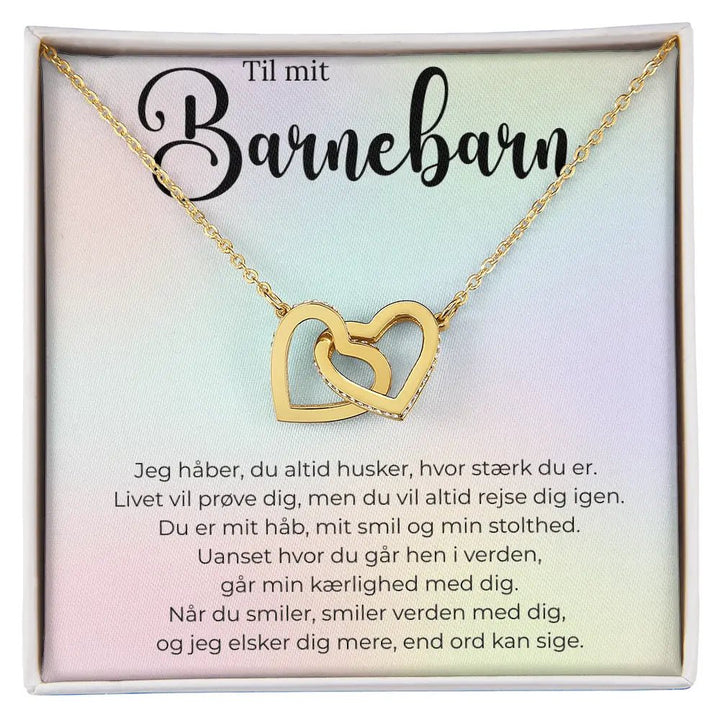 kærlig gave til barnebarn fra bedsteforælder guldbelagt