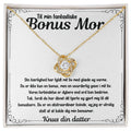 Elegant halskæde belagt med 18k guld . Leveres i gaveæske med rørende tekst til bonusmor nn følelsesfuld gave fra datter.