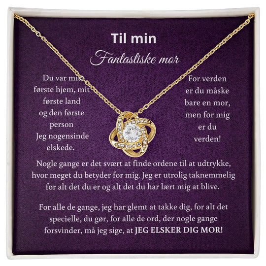 Personlig Gave til mor - Mors dag , Fødselsdag Guldvedhæng